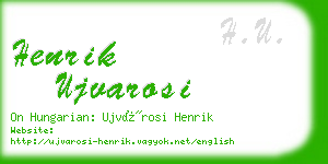 henrik ujvarosi business card